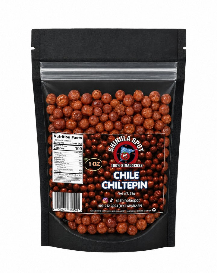 Shinola Spot Chile Chiltepin 1oz resealable bag
